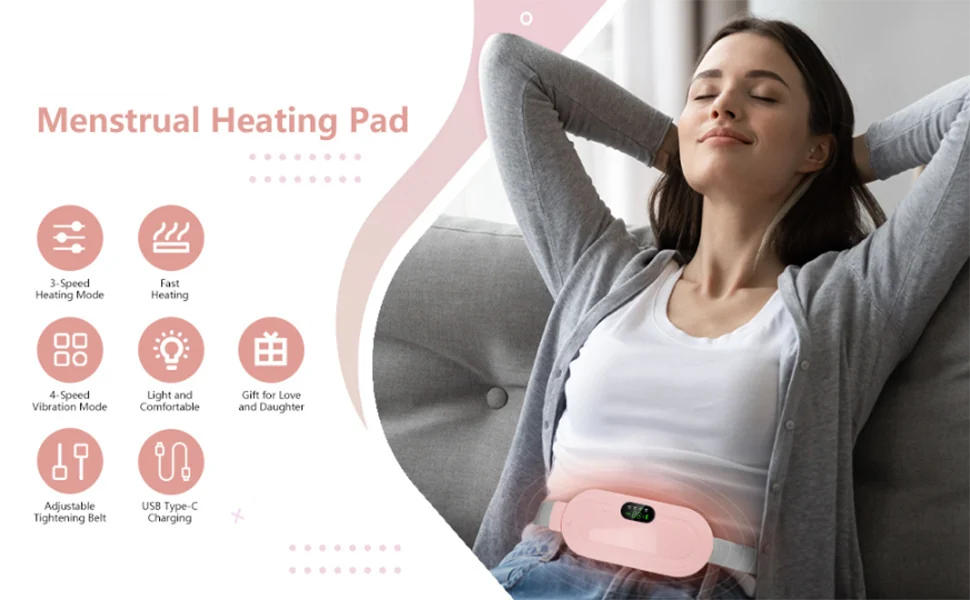 Glamera Period Cramp Relief Portable Heating Belt