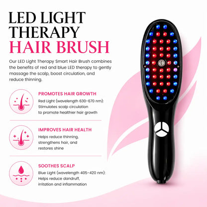 Glamera LED Hair Therapy Massager Brush